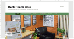 Desktop Screenshot of bostonbackhealthcare.com