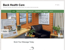 Tablet Screenshot of bostonbackhealthcare.com